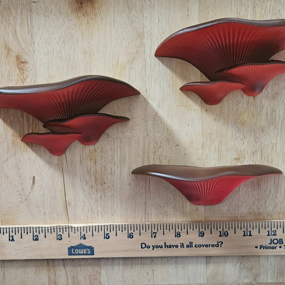 floating 3d mushroom shelfs set of three
